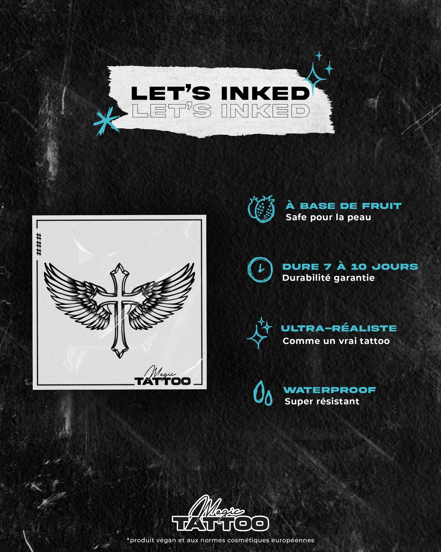 N°717 - Croix avec ailes d'anges