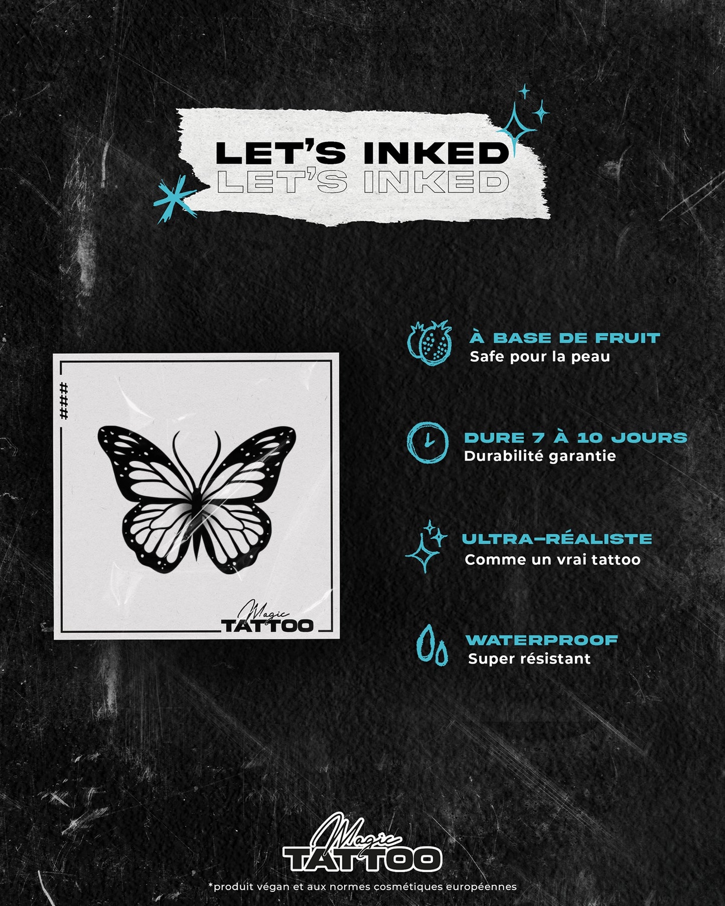 N°820 - Tatouage Papillon
