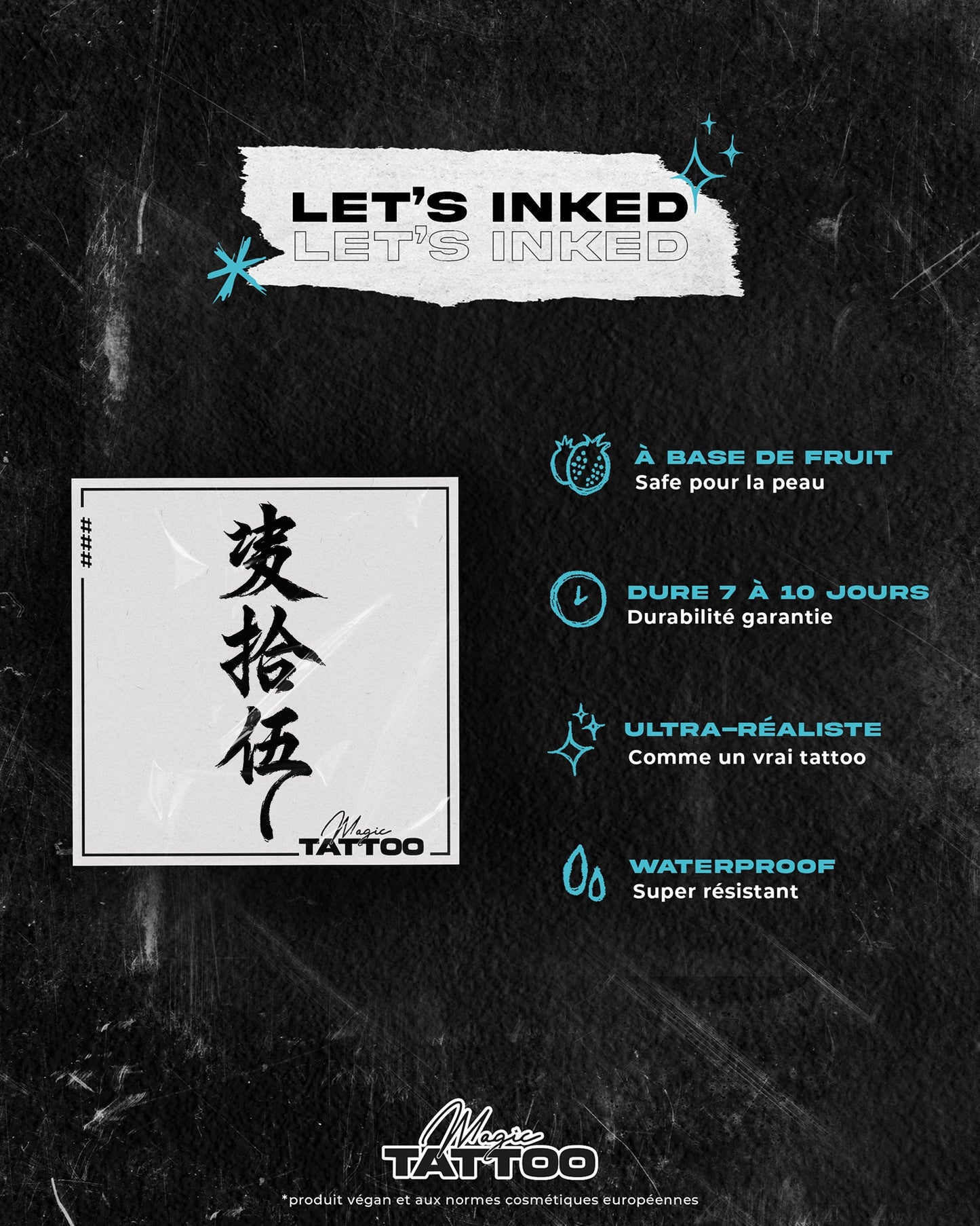 N°857 - Tatouage Kanji Amour Calligraphie