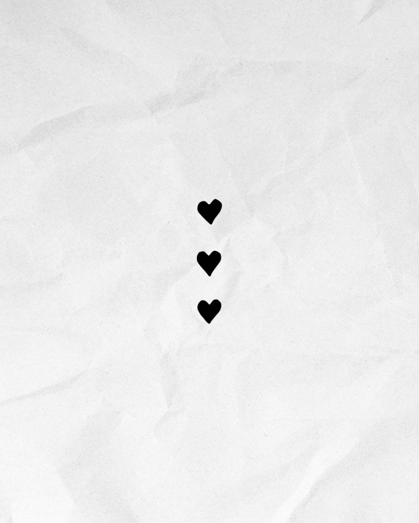 N°321 - Petits cœurs minimalistes