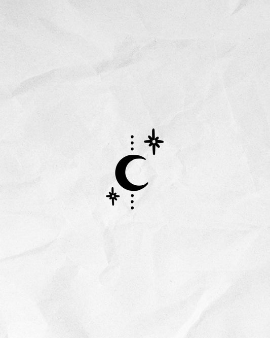 N°550 - Lune et Étoiles