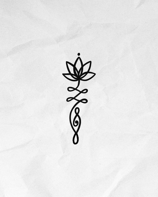 N°634 - Unalome et lotus