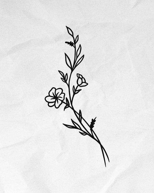 N°665 - Branche floral