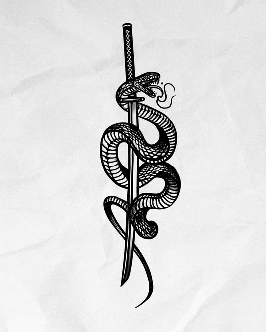 N°730 - Serpent avec sabre