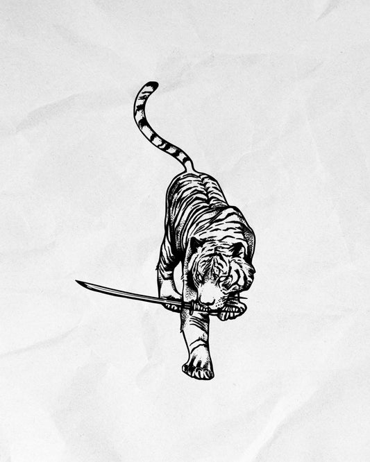N°747 - Tigre avec sabre