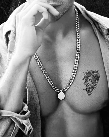 N°850 - Tatouage Lion Couronne