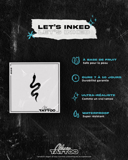 N°805 - Tatouage Serpent Minimaliste
