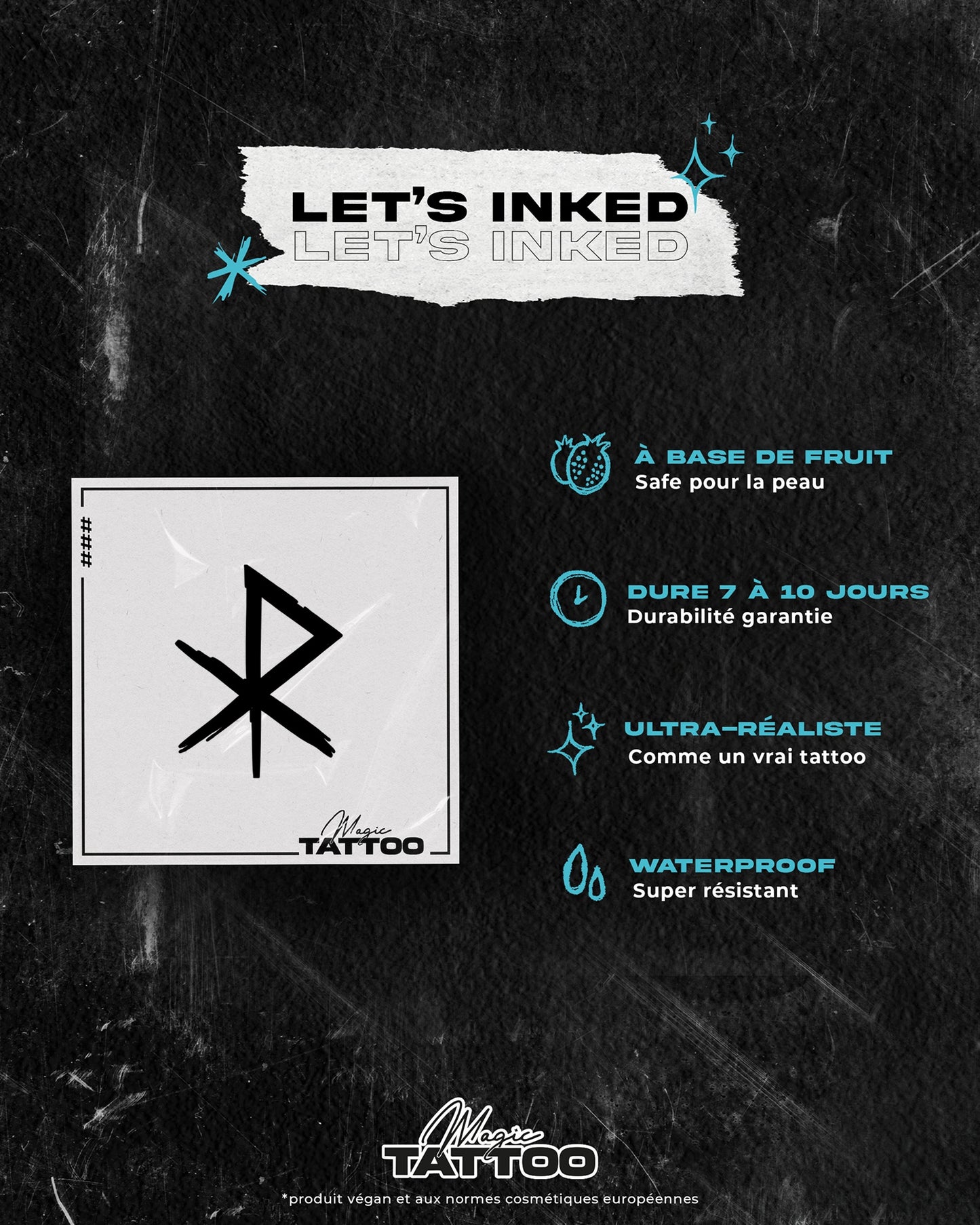 N°809 - Tatouage Rune Viking Amour