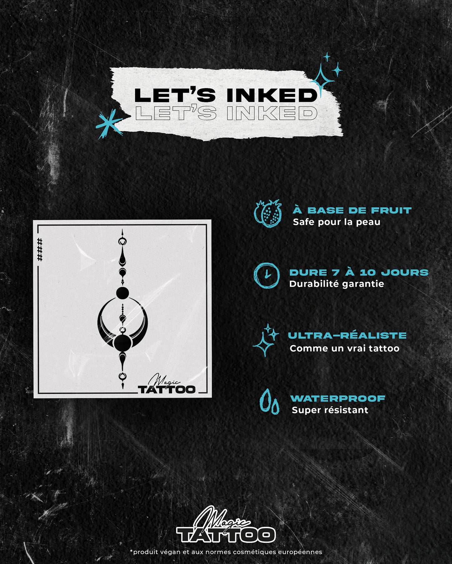 N°452 – Tatouage lune ornementale