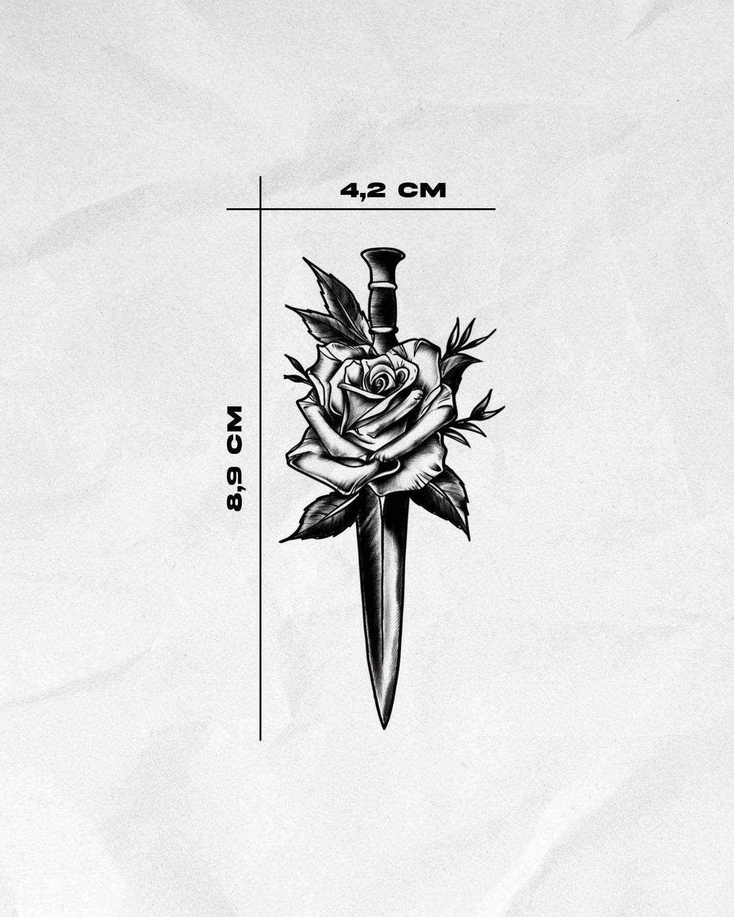 N°424 - Rose avec dague