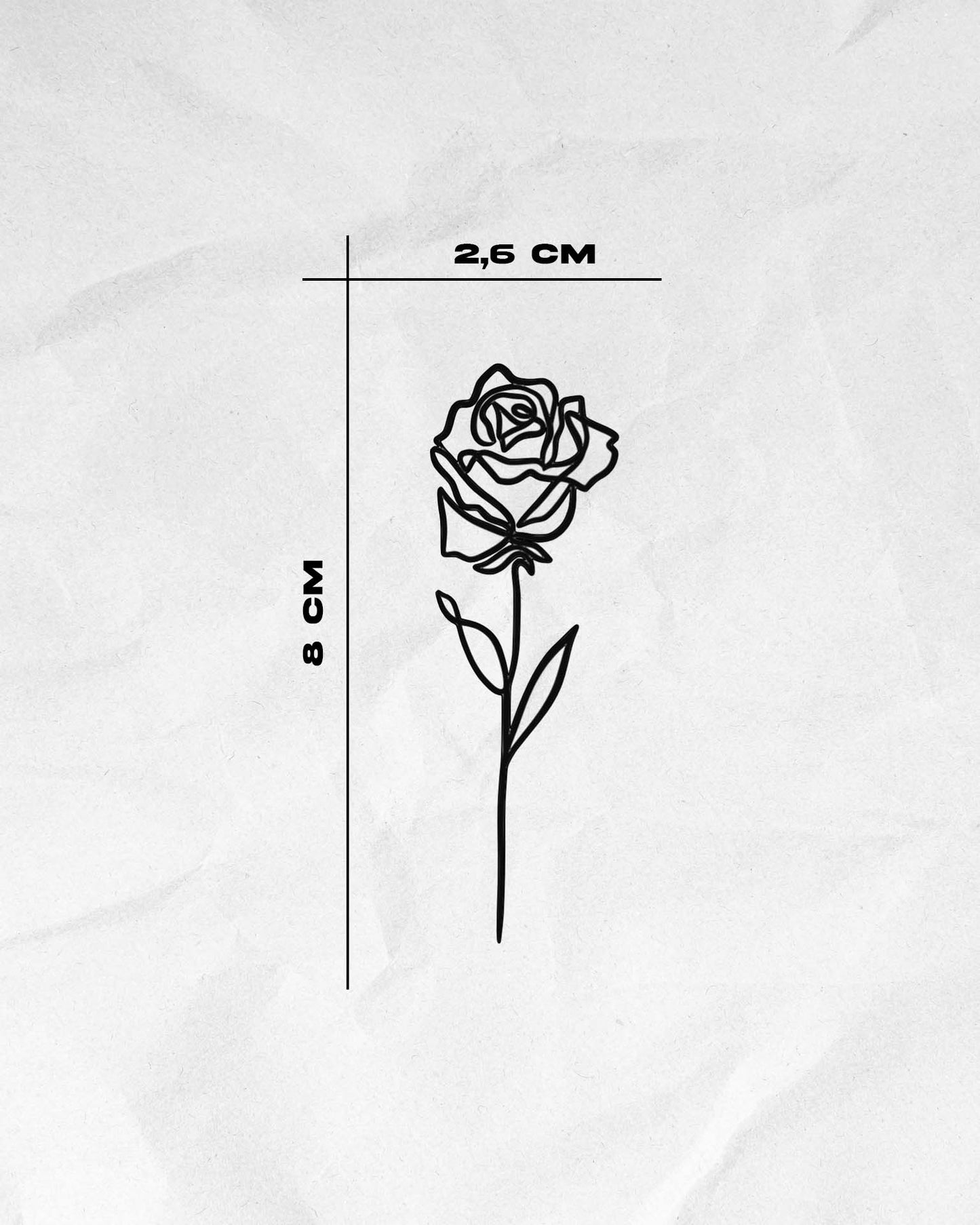 N°629 - Rose un trait