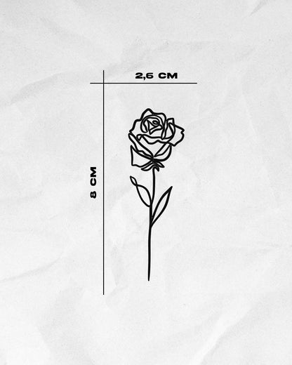 N°629 - Rose un trait
