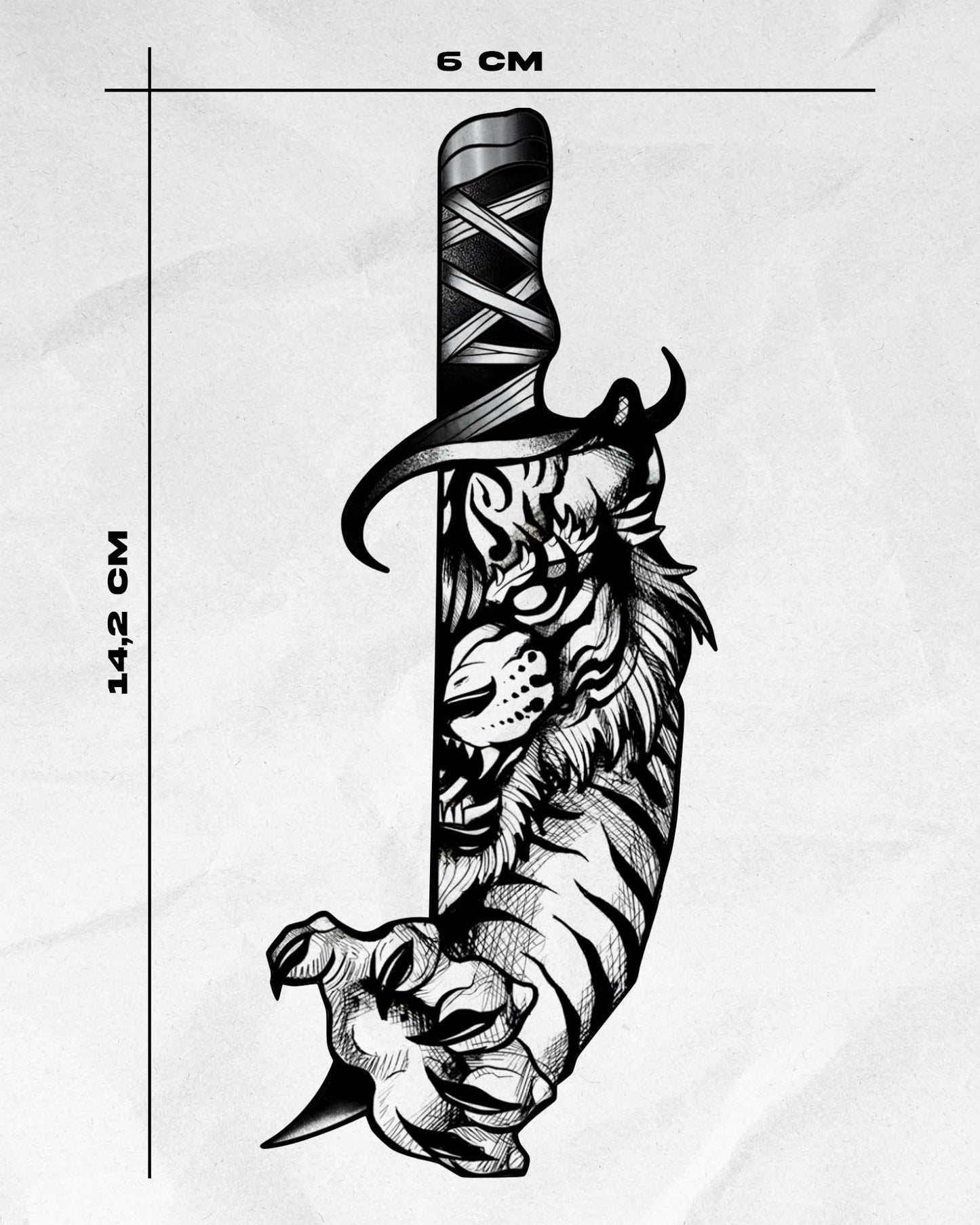 N°732 - Sabre avec tigre