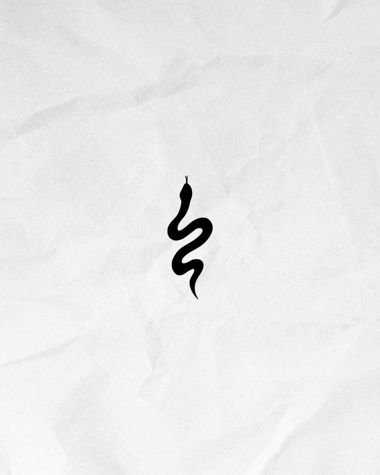 N°805 - Tatouage Serpent Minimaliste