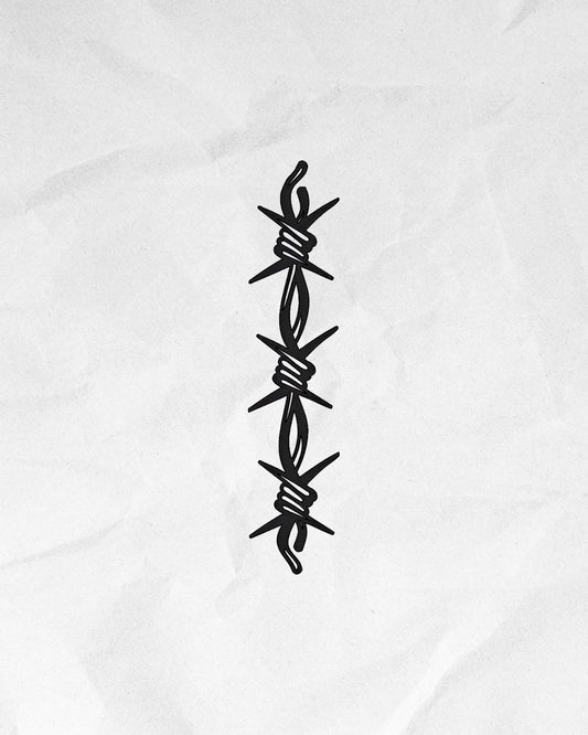 N°828 - Tatouage Fil Barbelé