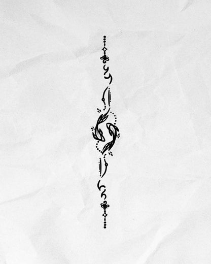 N°849 - Tatouage Poissons Yin Yang