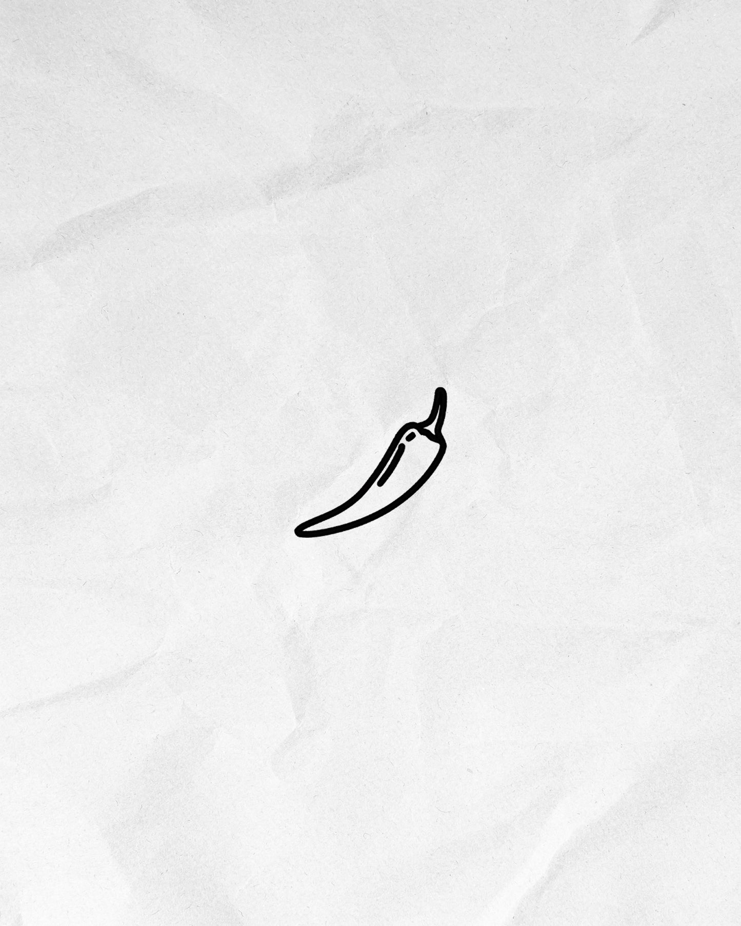 N°806 - Tatouage Piment Minimaliste