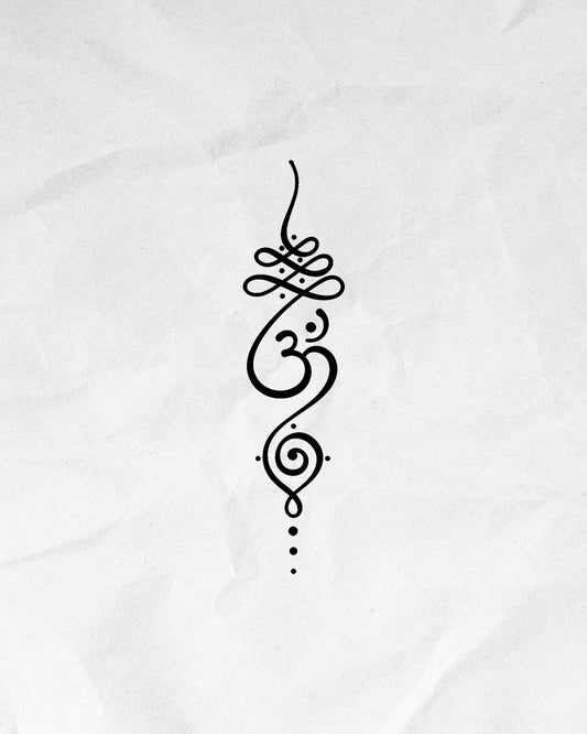 N°822 - Tatouage Symbole Om Ornemental