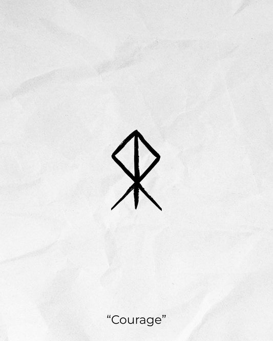 N°807 - Tatouage Rune Viking Courage