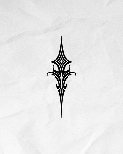 N°847 - Tatouage Symbole Tribal