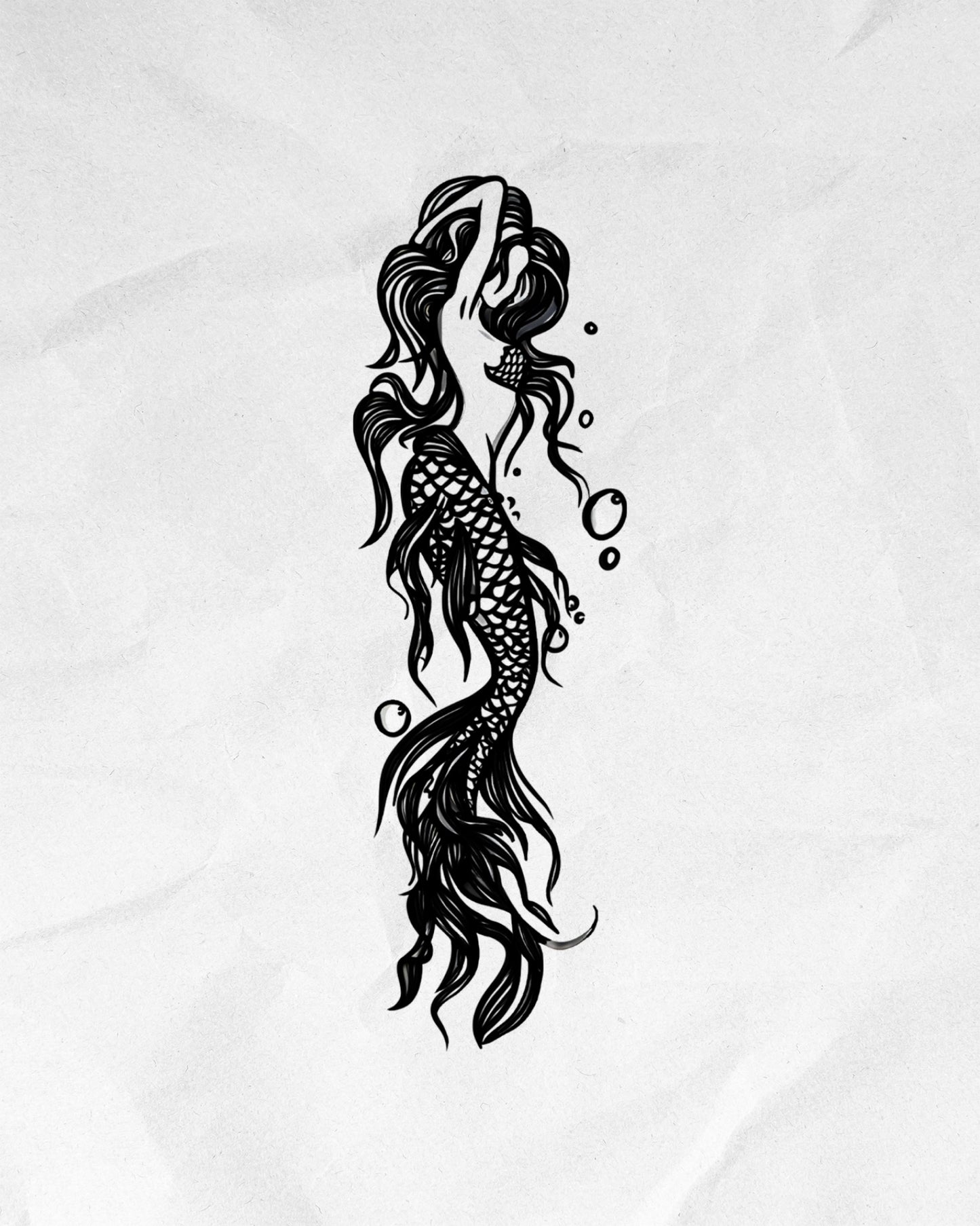 N°851 - Tatouage Sirène