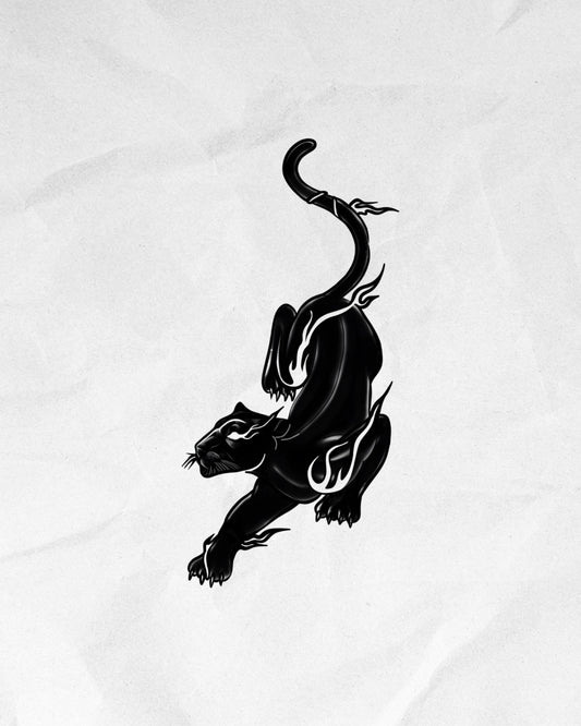 N°848 - Tatouage Panthère Noire