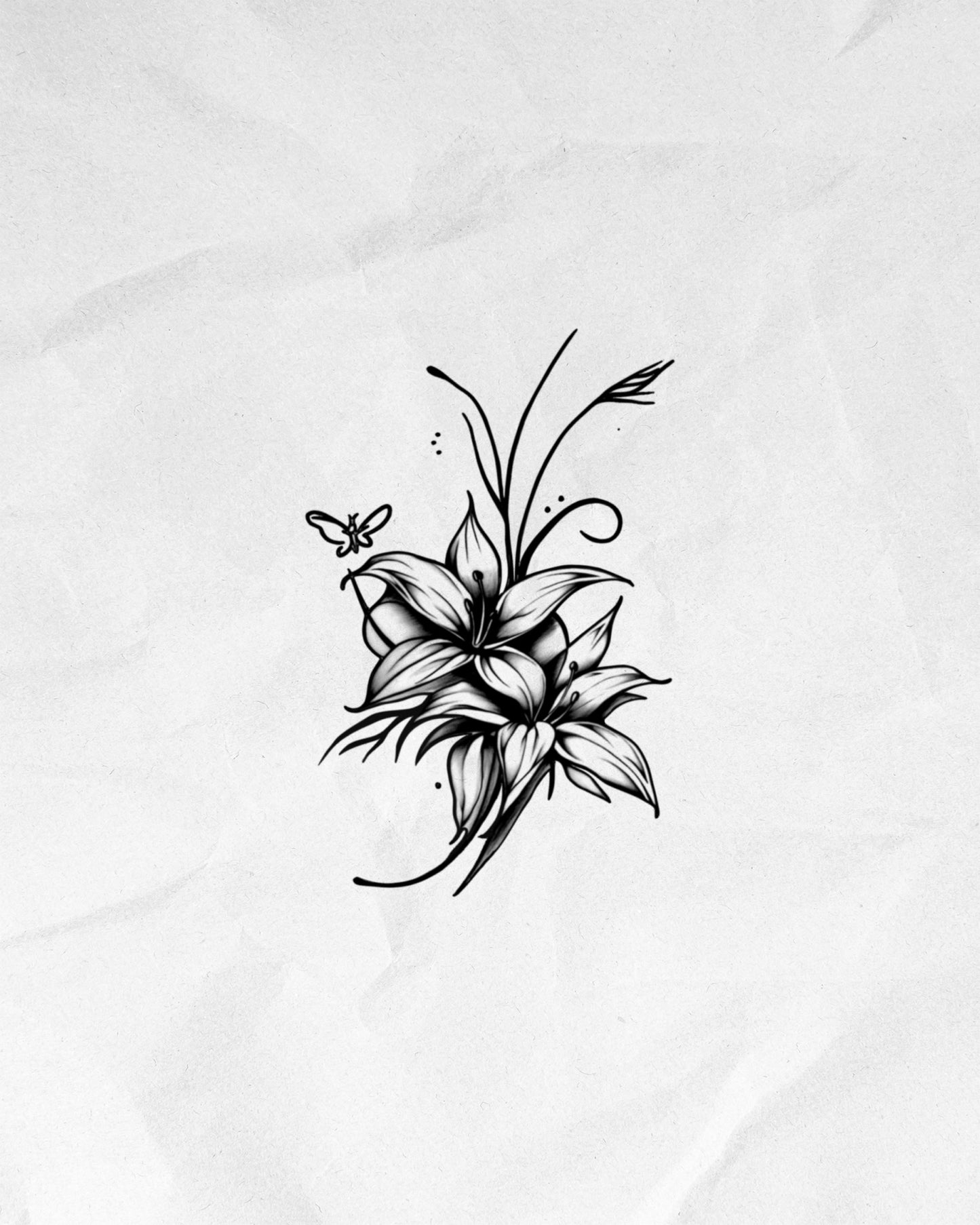 N°529 - Tatouage Fleurs de Lys