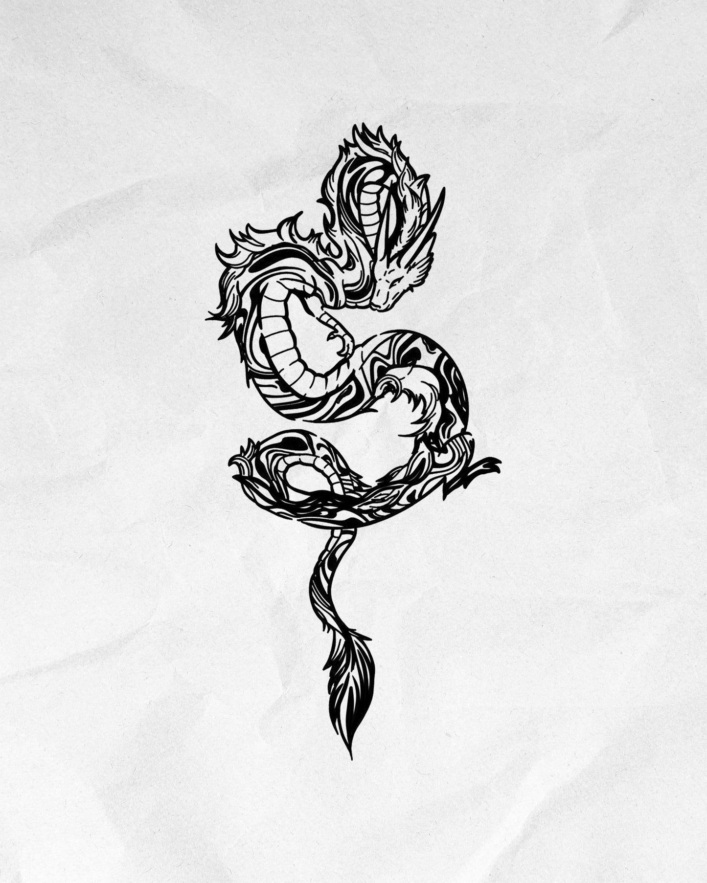 N°859 - Tatouage Dragon Japonais