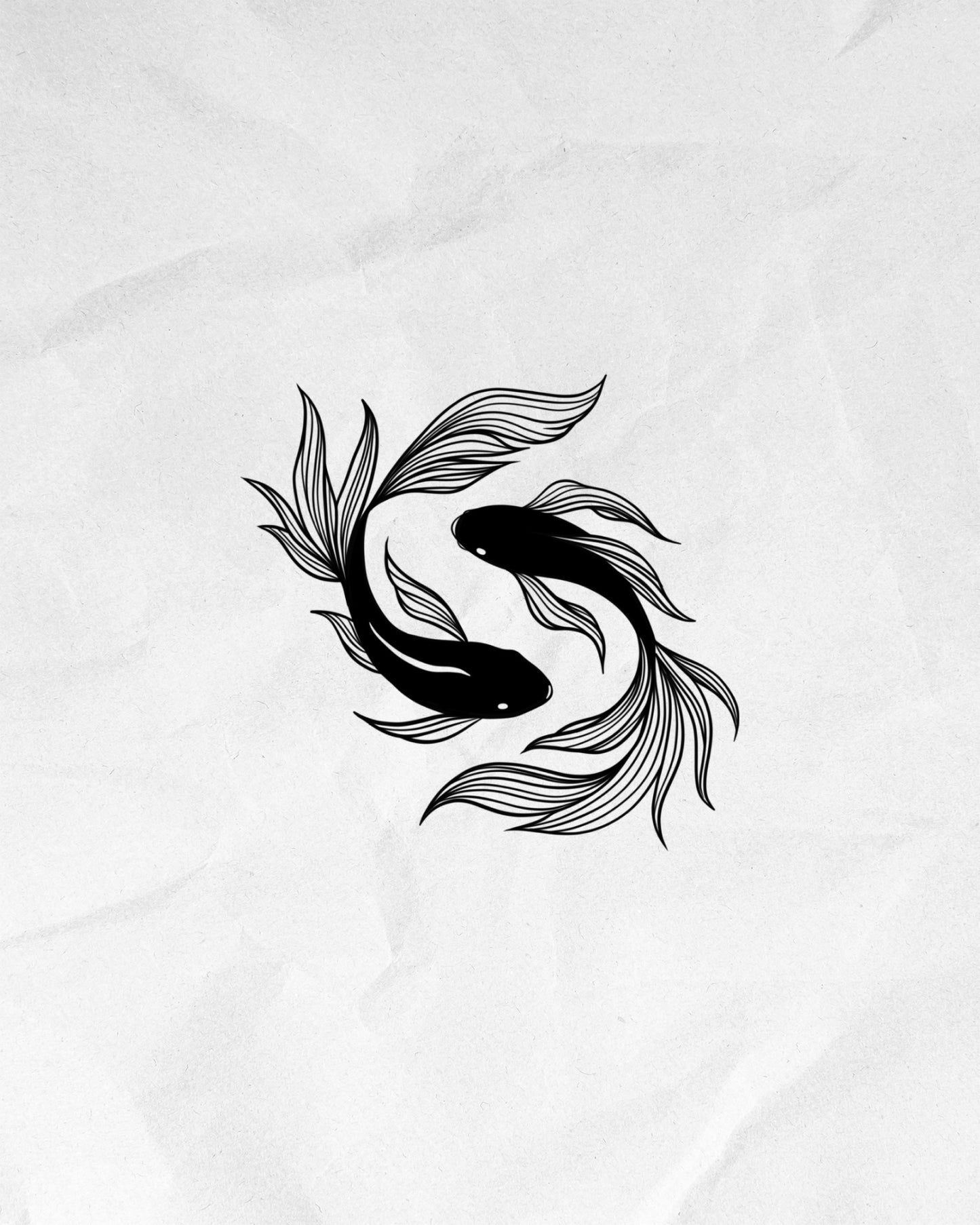 N°838 - Tatouage Poissons Yin Yang