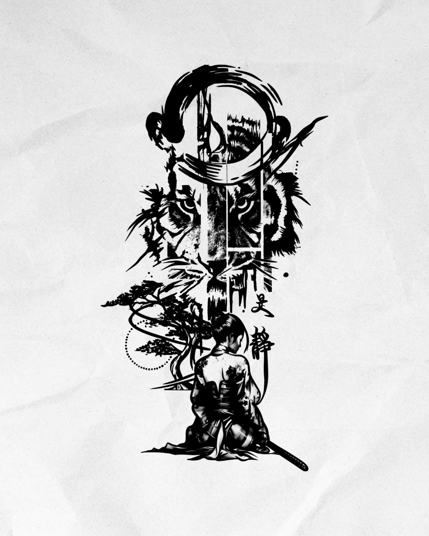 N°860 - Tatouage Tigre Japonais