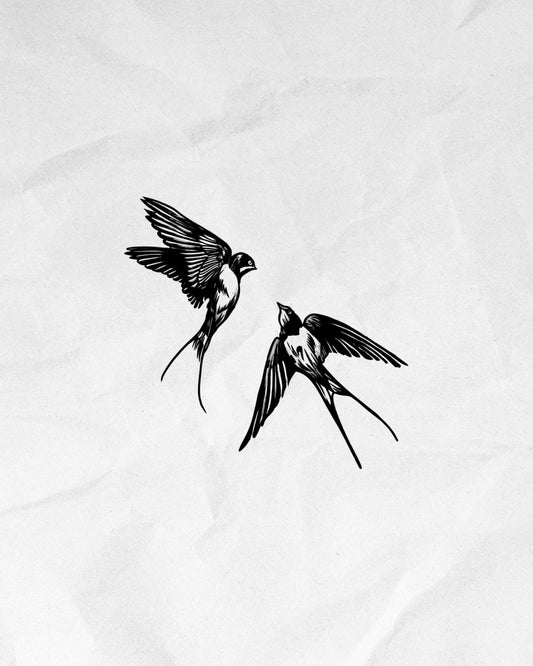 N°861 - Tatouage Hirondelles