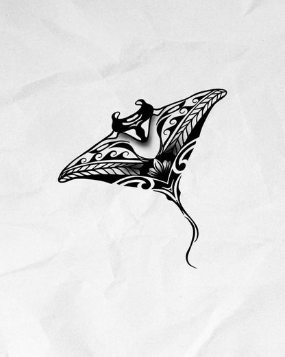 N°854 - Tatouage Raie Maori