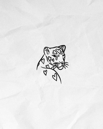N°577 - Léopard en coeur