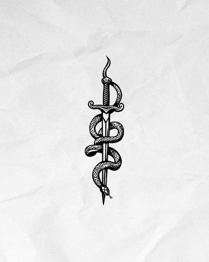 N°642 - Serpent et dague