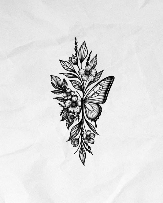 N°660 - Papillon floral