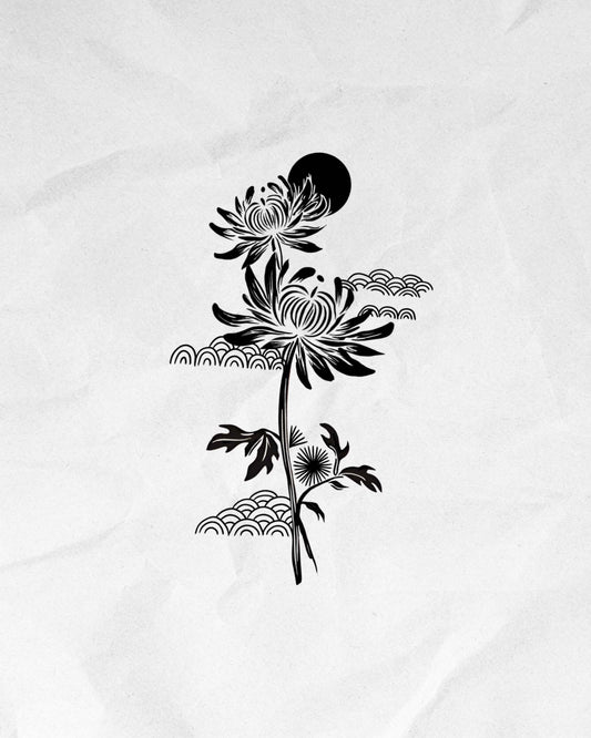 N°684 - Fleur de chrysanthème