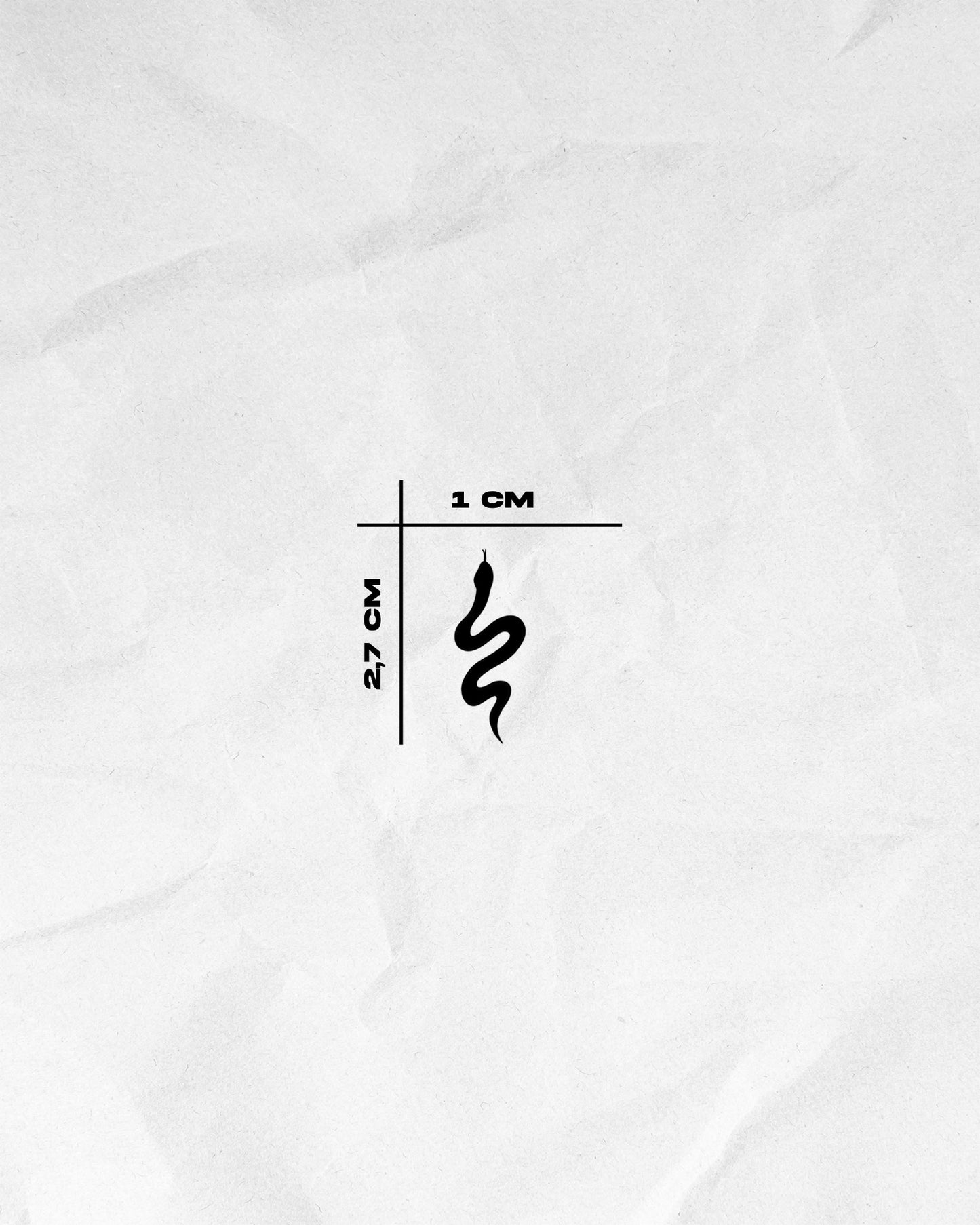 N°805 - Tatouage Serpent Minimaliste