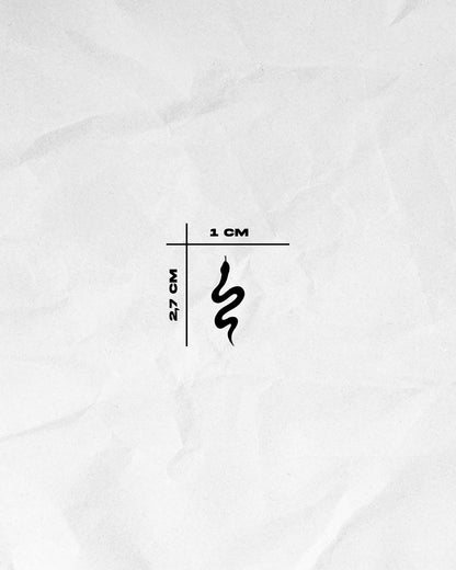 N°805 - Tatouage Serpent Minimaliste