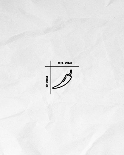 N°806 - Tatouage Piment Minimaliste