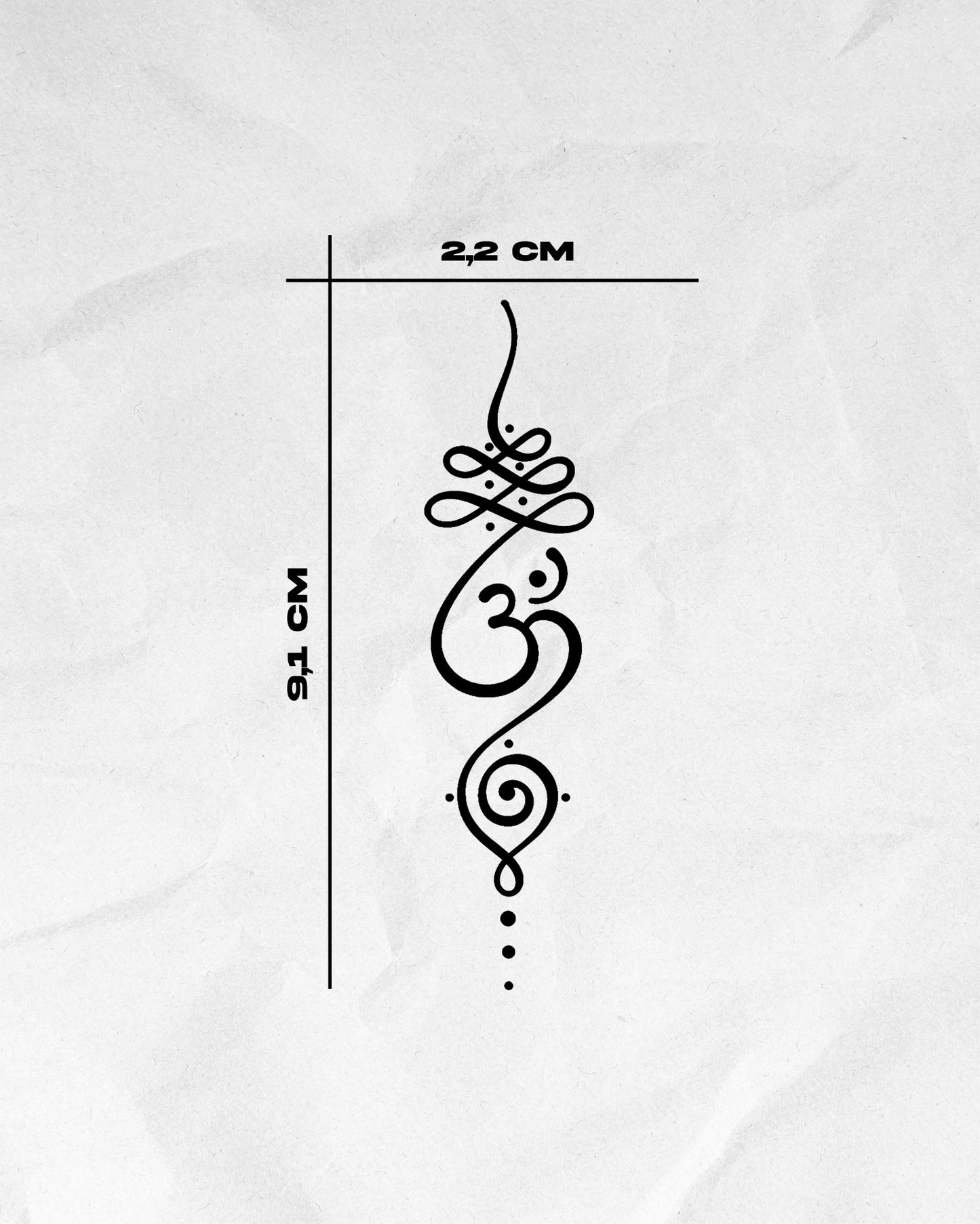 N°822 - Tatouage Symbole Om Ornemental