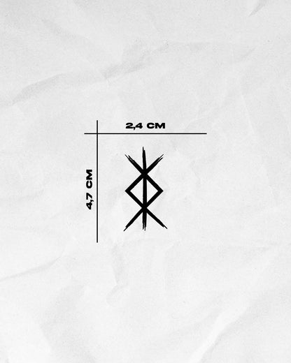 N°808 - Tatouage Rune Viking Protection