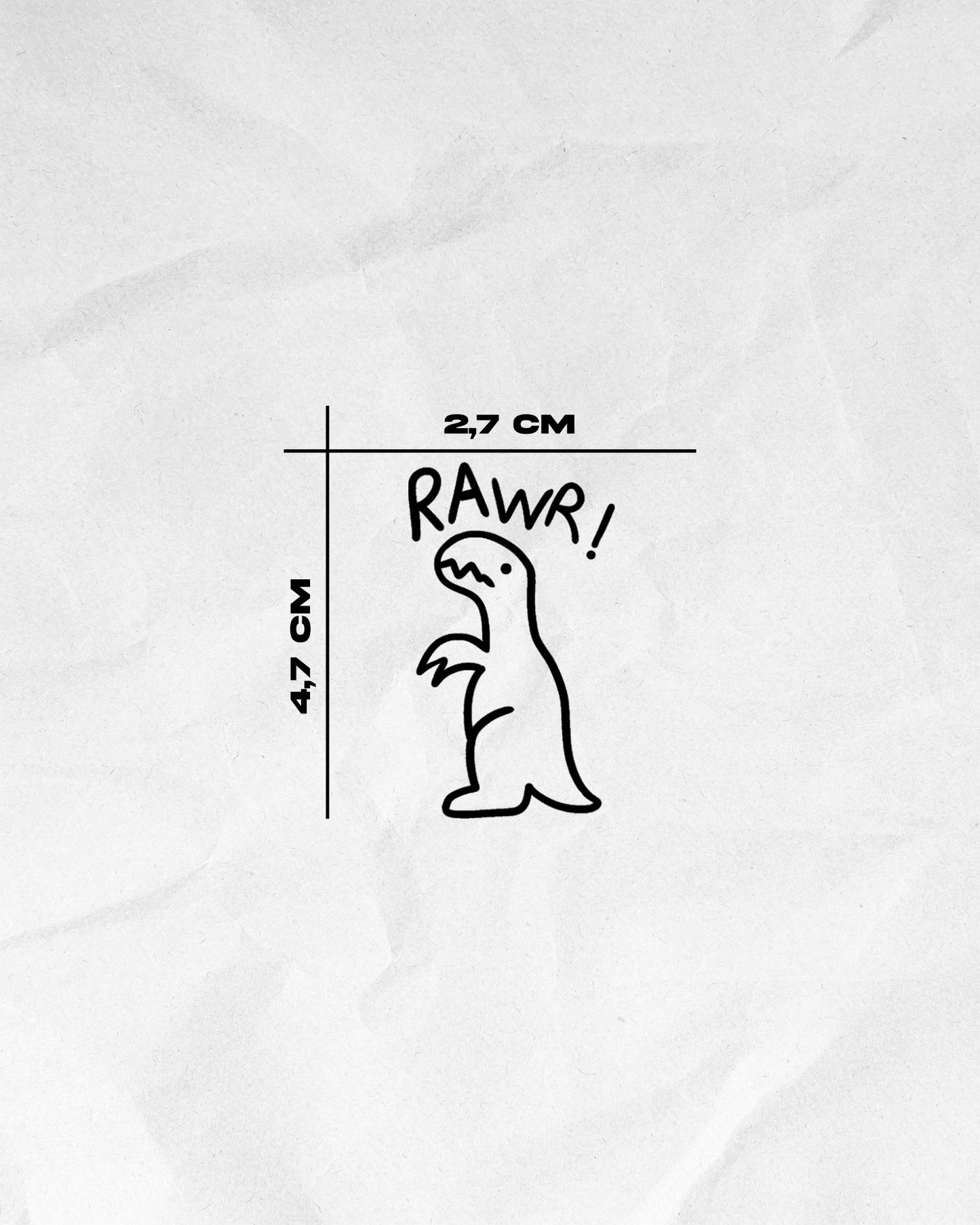 N°813 - Tatouage Dinosaure Rawr