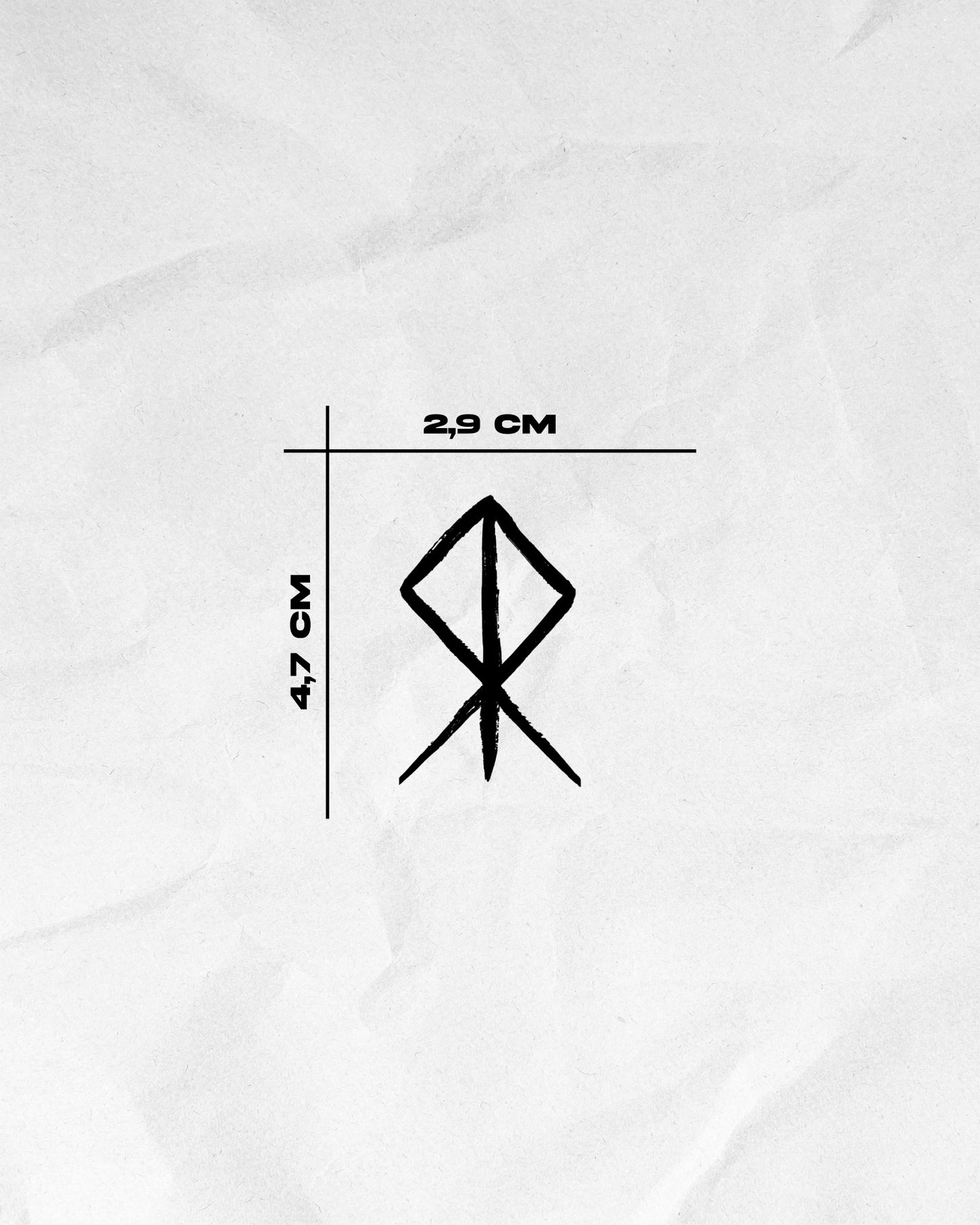 N°807 - Tatouage Rune Viking Courage
