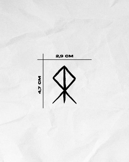N°807 - Tatouage Rune Viking Courage
