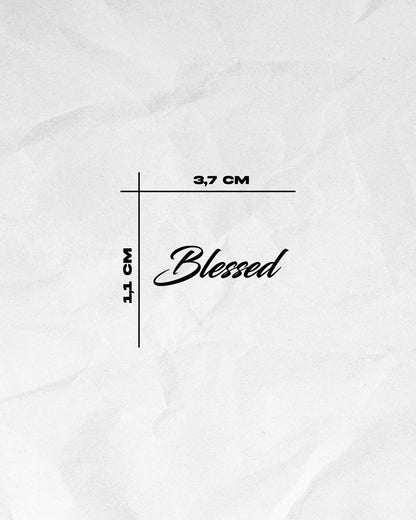 N°835 - Tatouage Blessed