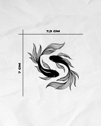 N°838 - Tatouage Poissons Yin Yang