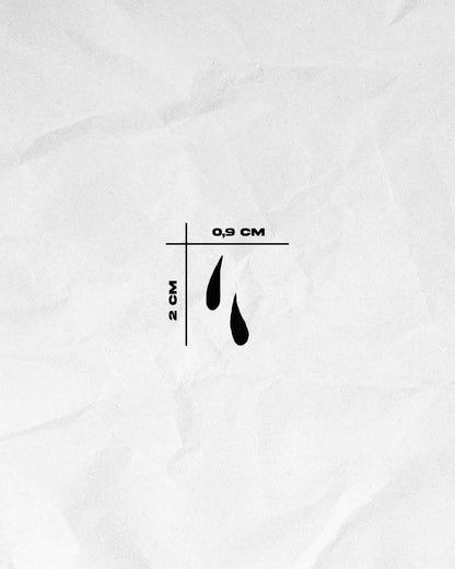 N°804 - Tatouage Larmes Minimalistes