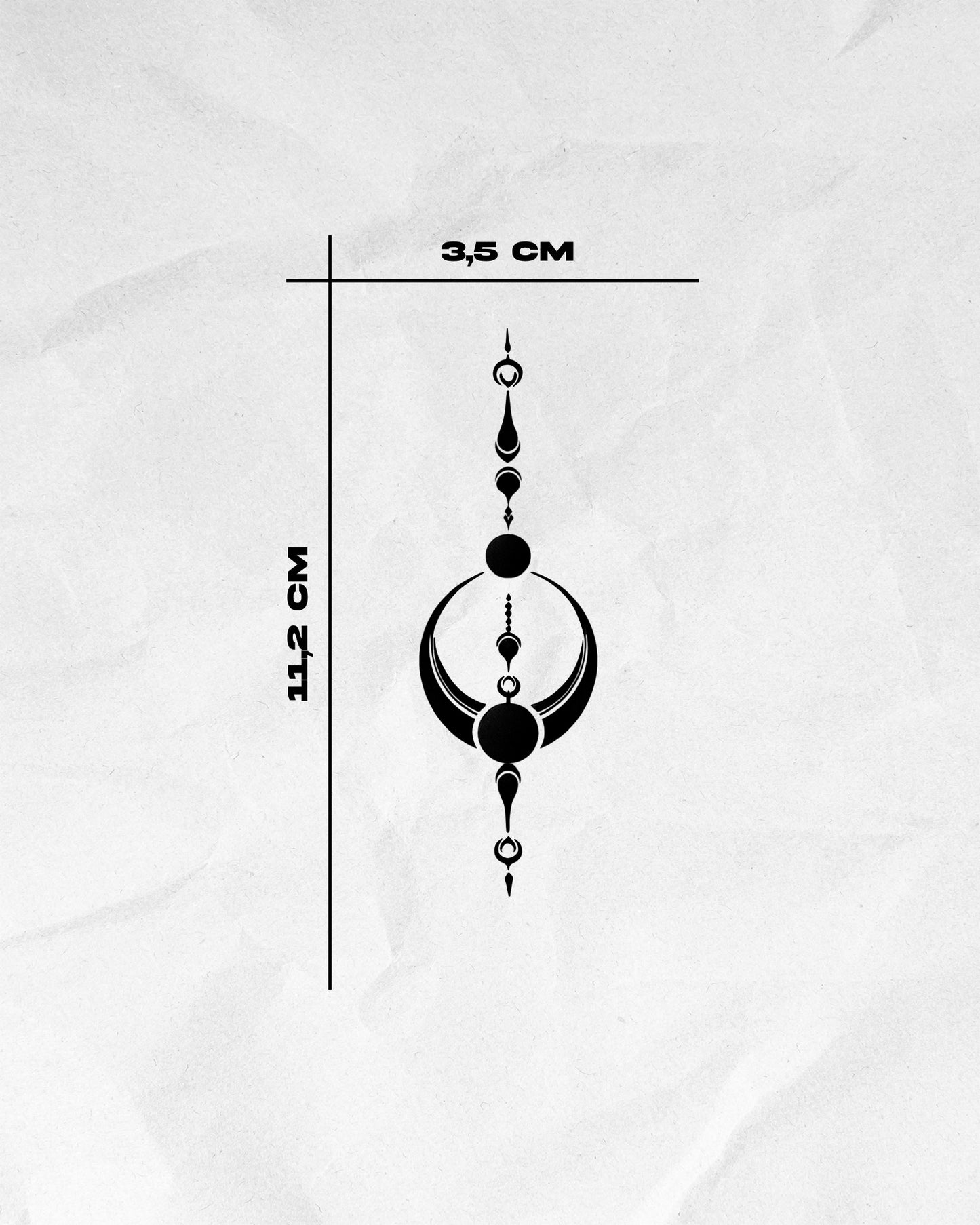 N°452 – Tatouage lune ornementale