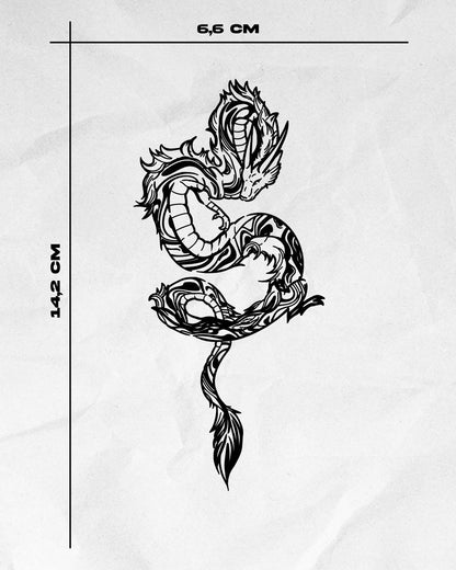 N°859 - Tatouage Dragon Japonais