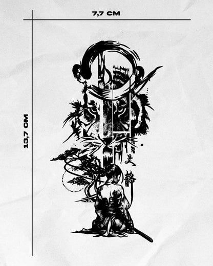 N°860 - Tatouage Tigre Japonais